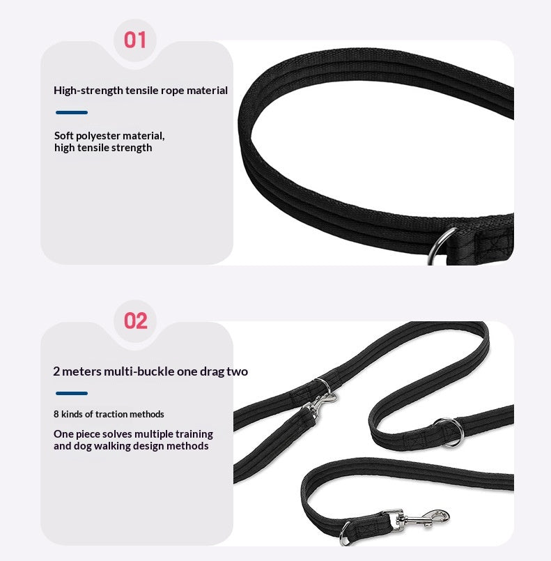 Hundeleine doppelseitig für Sport – Bild 5 | LuxeStyle