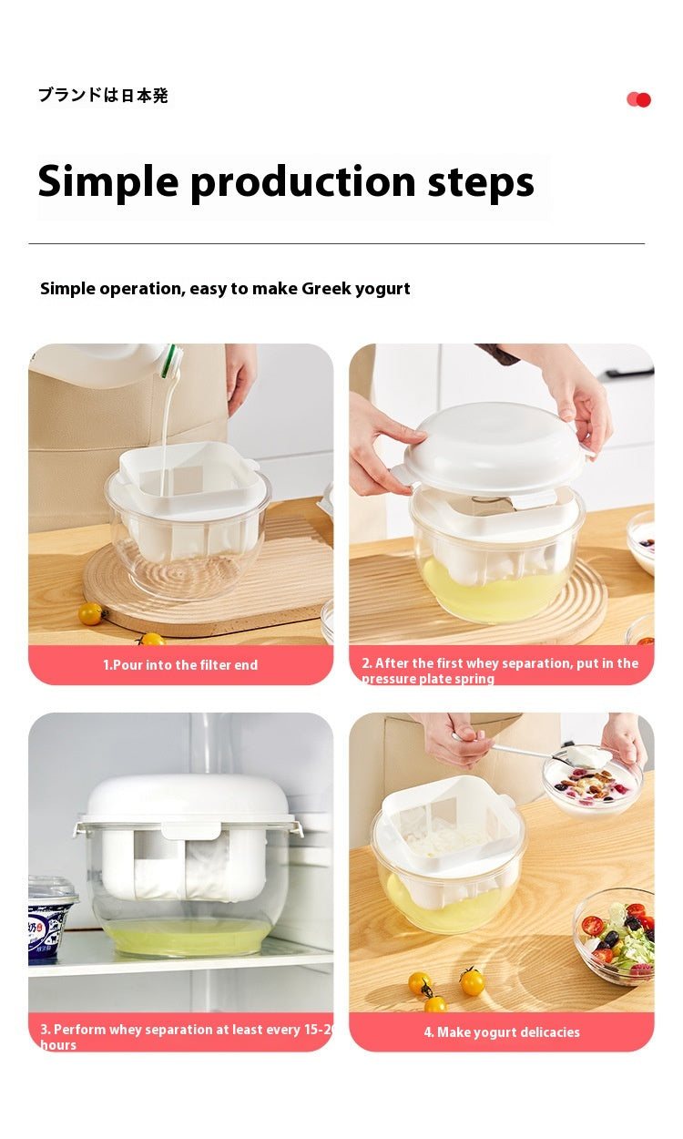 Joghurt-Molke-Filter aus Kunststoff