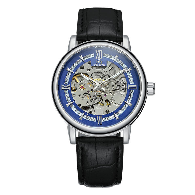 Mechanische Herrenuhr im Skelett-Design