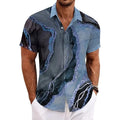 Slim-Fit Strandhemd mit Blumenmuster
