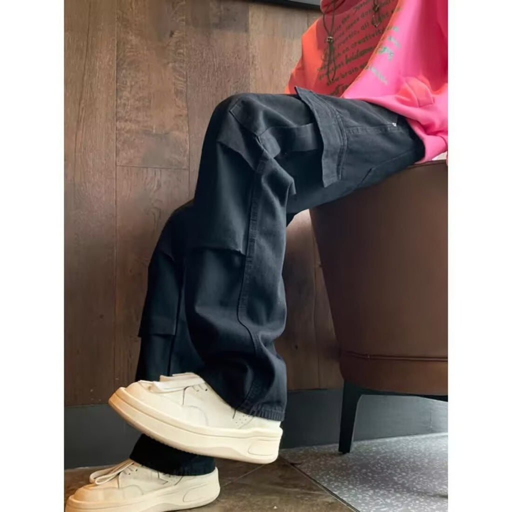 Retro Loose Straight Denimhosen
