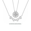 Kleeblatt-Halskette aus 925er Sterlingsilber