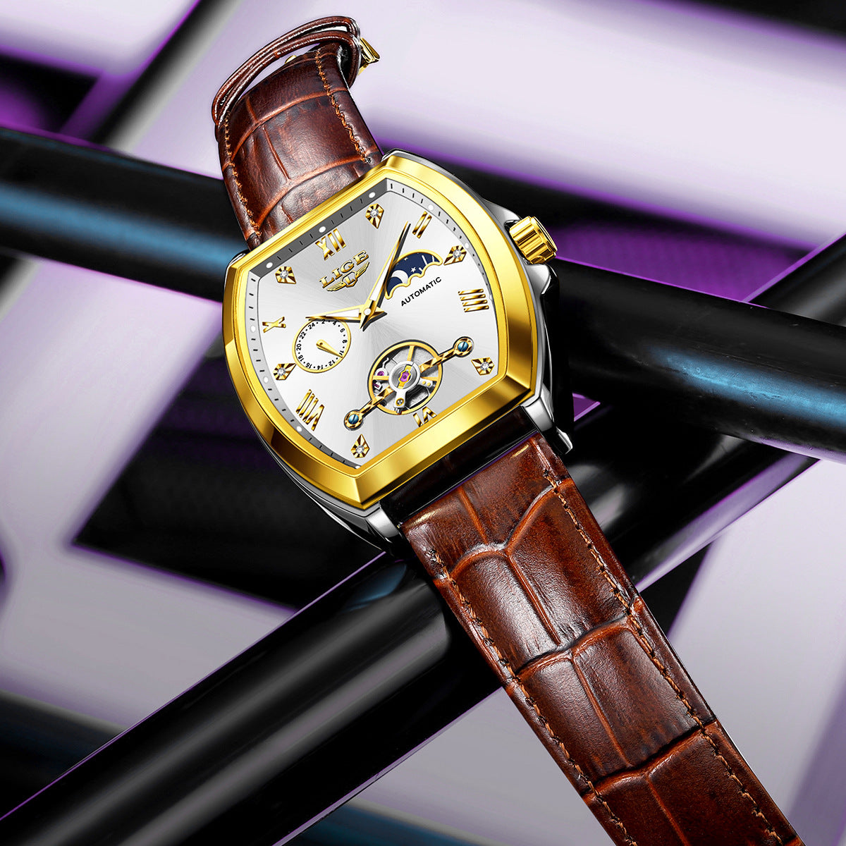 Herren-Tourbillon-Armbanduhr