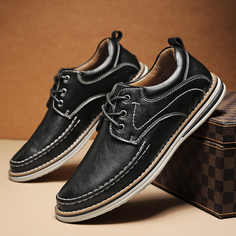 Worker Herrenschuhe aus Leder – Bild 7 | LuxeStyle