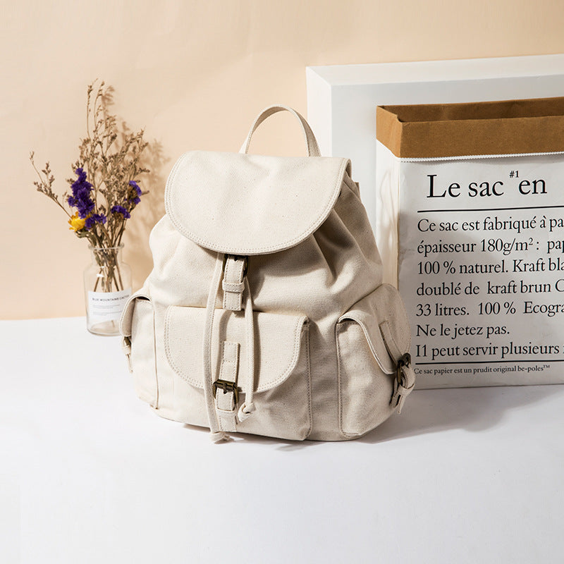 Süsser Canvas-Rucksack mit Kordelzug – Bild 1 | LuxeStyle