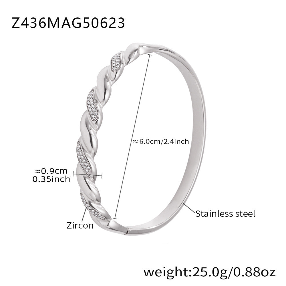 Zirkonarmband aus Edelstahl – Bild 11 | LuxeStyle