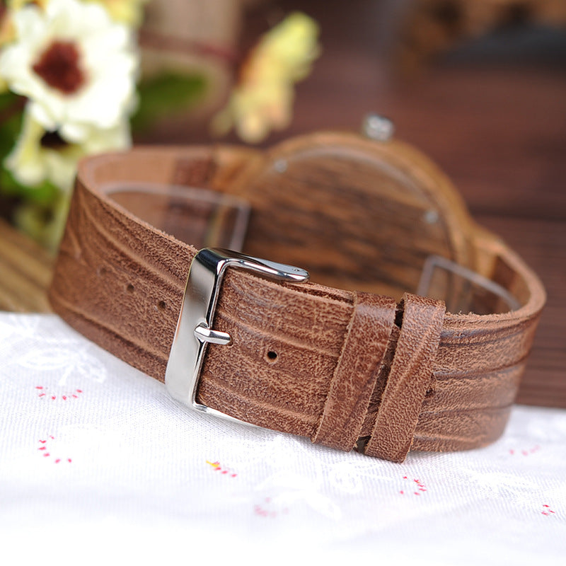 Holzarmbanduhr Classic Analog Quarz