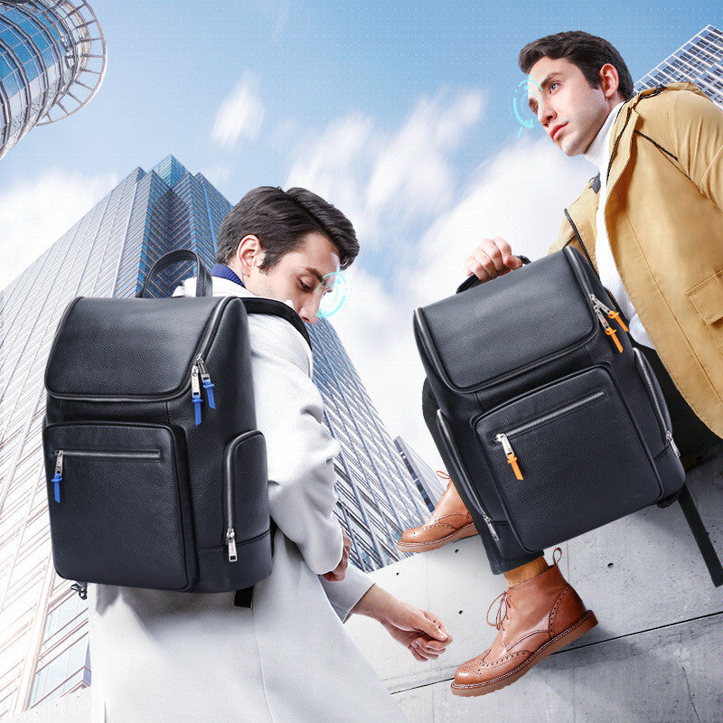 Business-Leder Rucksack 20-35 L | LuxeStyle
