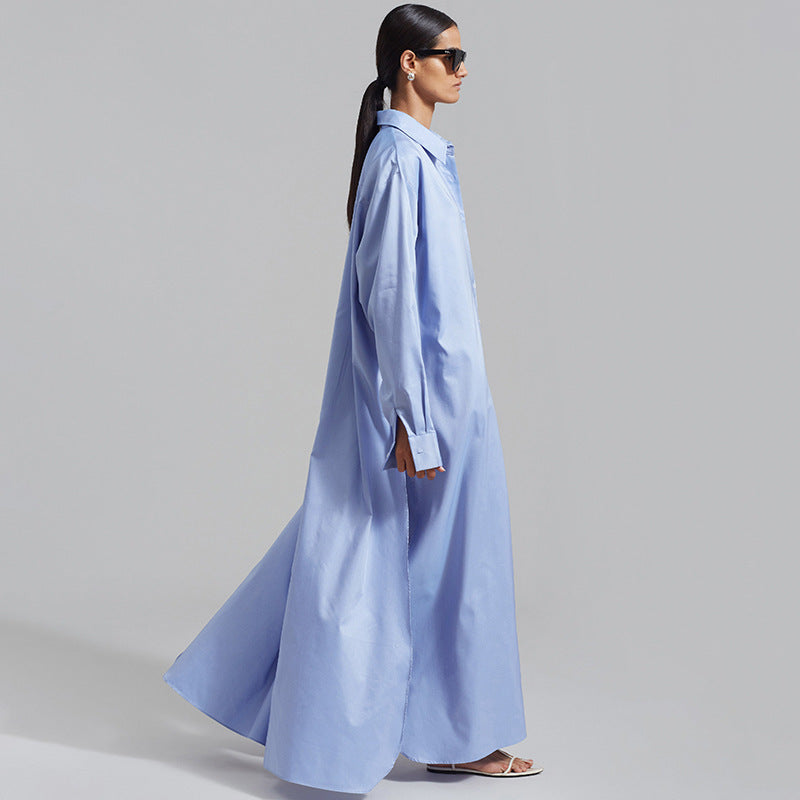 Cardigan-Kleid mit Knopfleiste und Schlitz