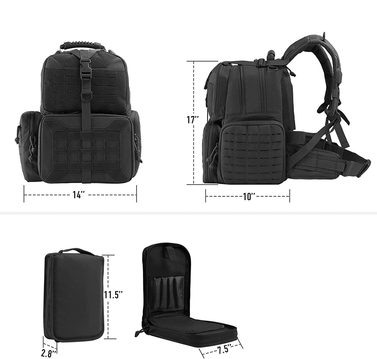 Outdoor Rucksack mit abnehmbarer Tasche – Bild 3 | LuxeStyle