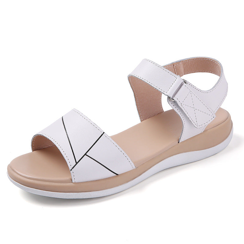 Klettverschluss-Sandalen aus Leder – Bild 7 | LuxeStyle