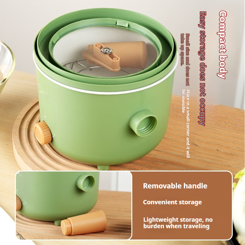Elektrischer Mini-Kochtopf mit Dampfgarer