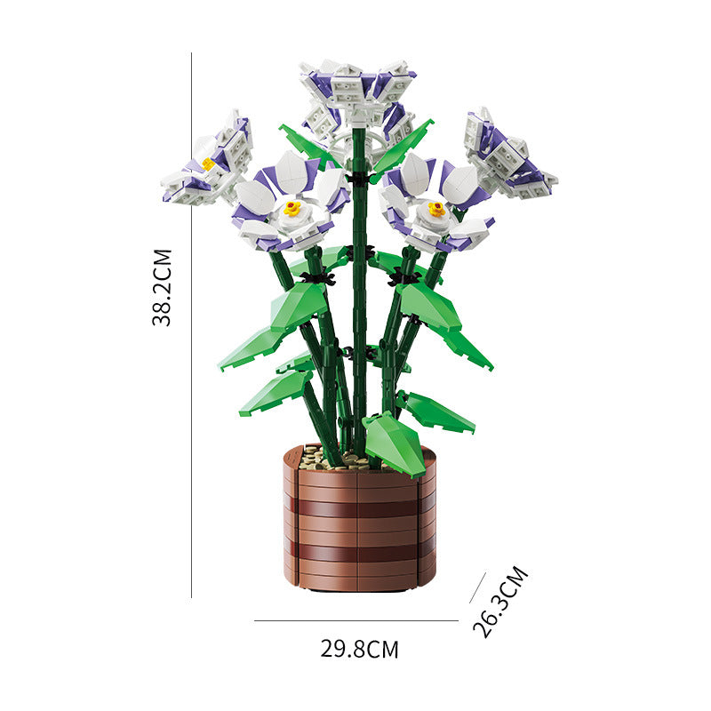 Bausteine-Set: Topfblumen zum Zusammenbauen | LuxeStyle