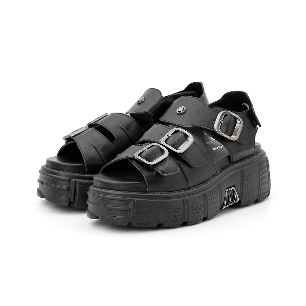 Damen Plateau-Sandalen mit Schnalle – Bild 2 | LuxeStyle