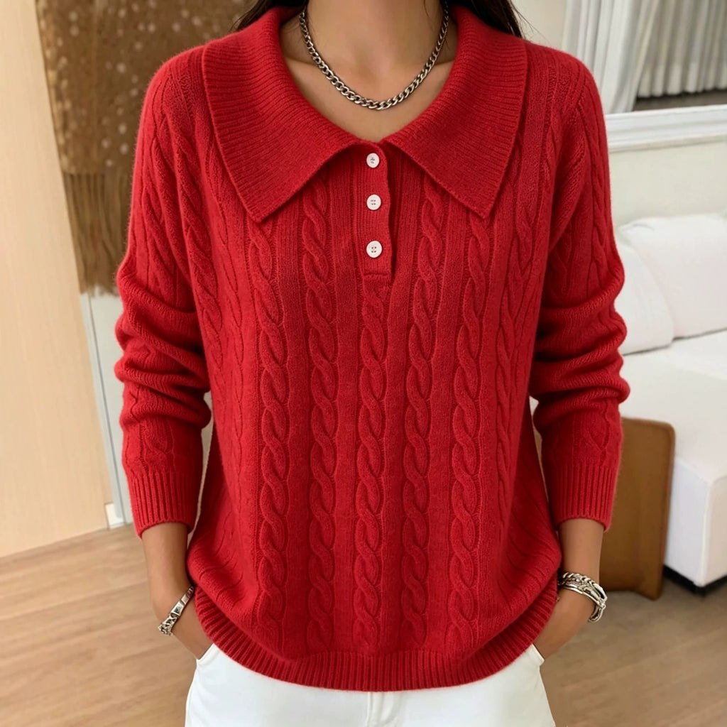 Vintage Pullover mit Jacquard-Strick