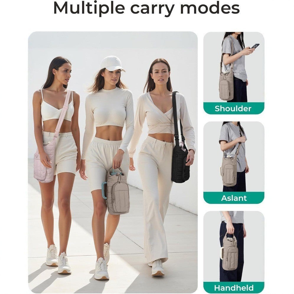 Isolierte Crossbody-Hülle für Trinkflaschen