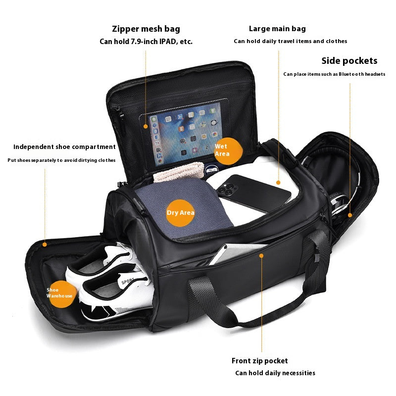 Grosse Reise-Tasche mit Nass-/Trockentrennung