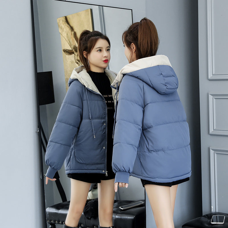 Kurze, locker geschnittene Daunenbaumwolljacke