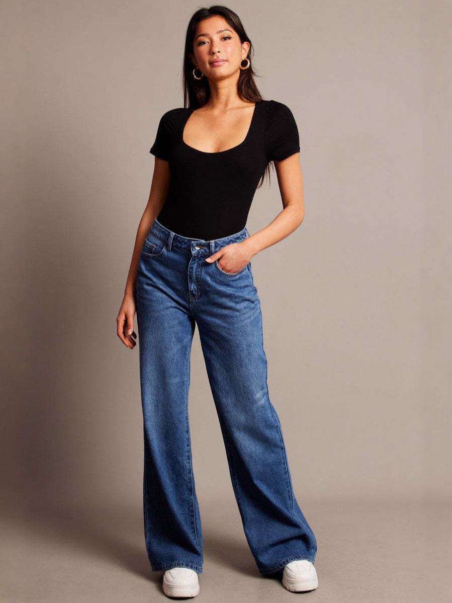 Retro Loose-Fit Denim Jeans