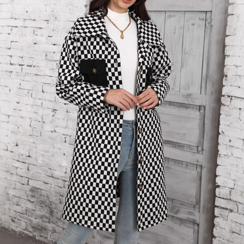 Damen-Cardigan mit Karomuster – Bild 3 | LuxeStyle