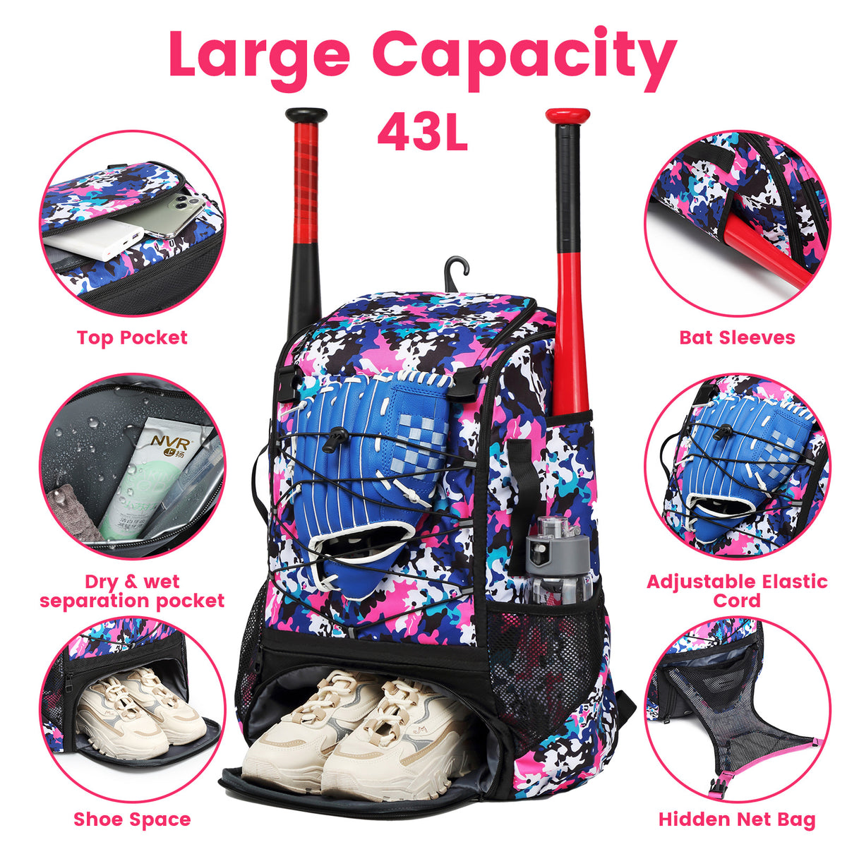Baseball Rucksack – Gross, leicht und robust – Bild 2 | LuxeStyle