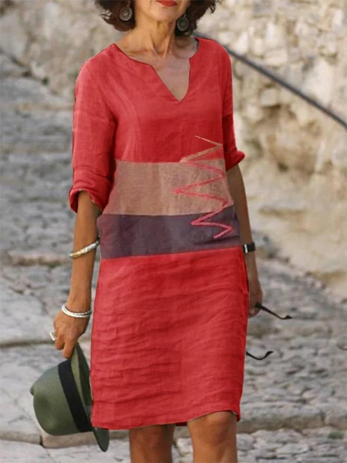 Damenmode-Lockerkleid Plus-Grösse