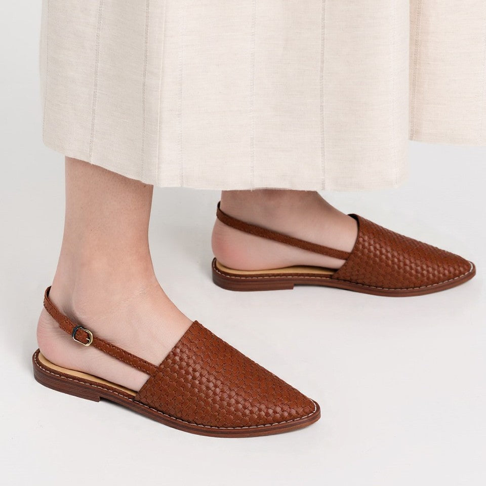 Geflochtene Sandalen für Damen