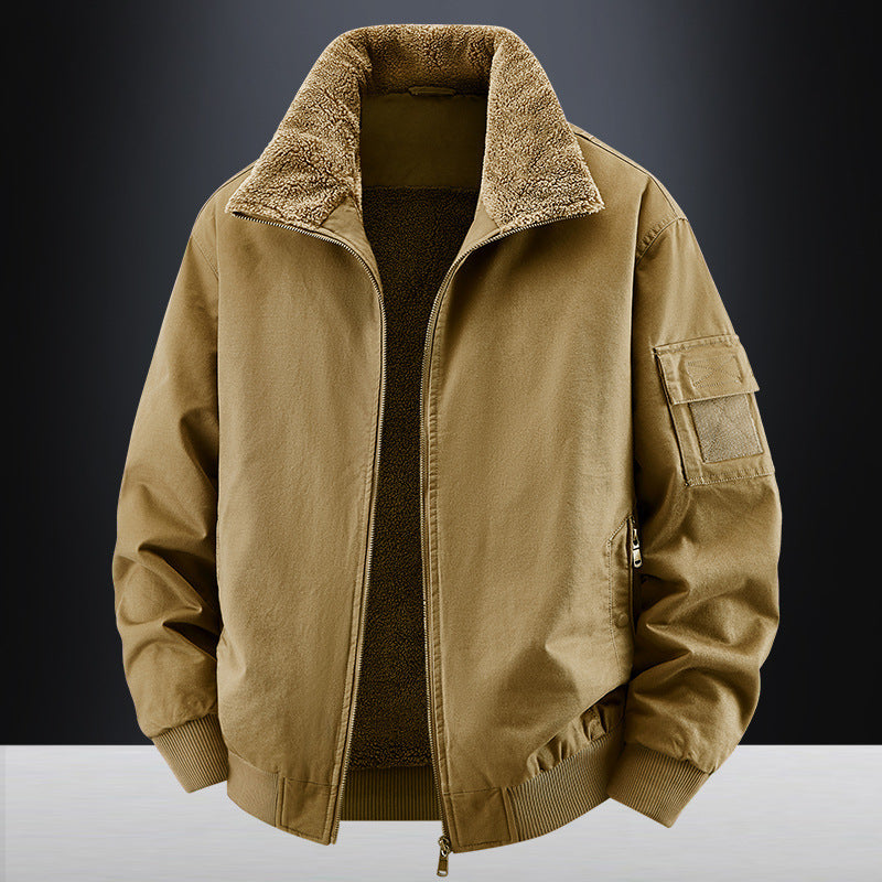 Herren-Bequeme Fleece-Futter Jacke
