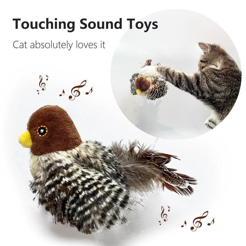 Interaktiver Vogel mit Sound für Katzen