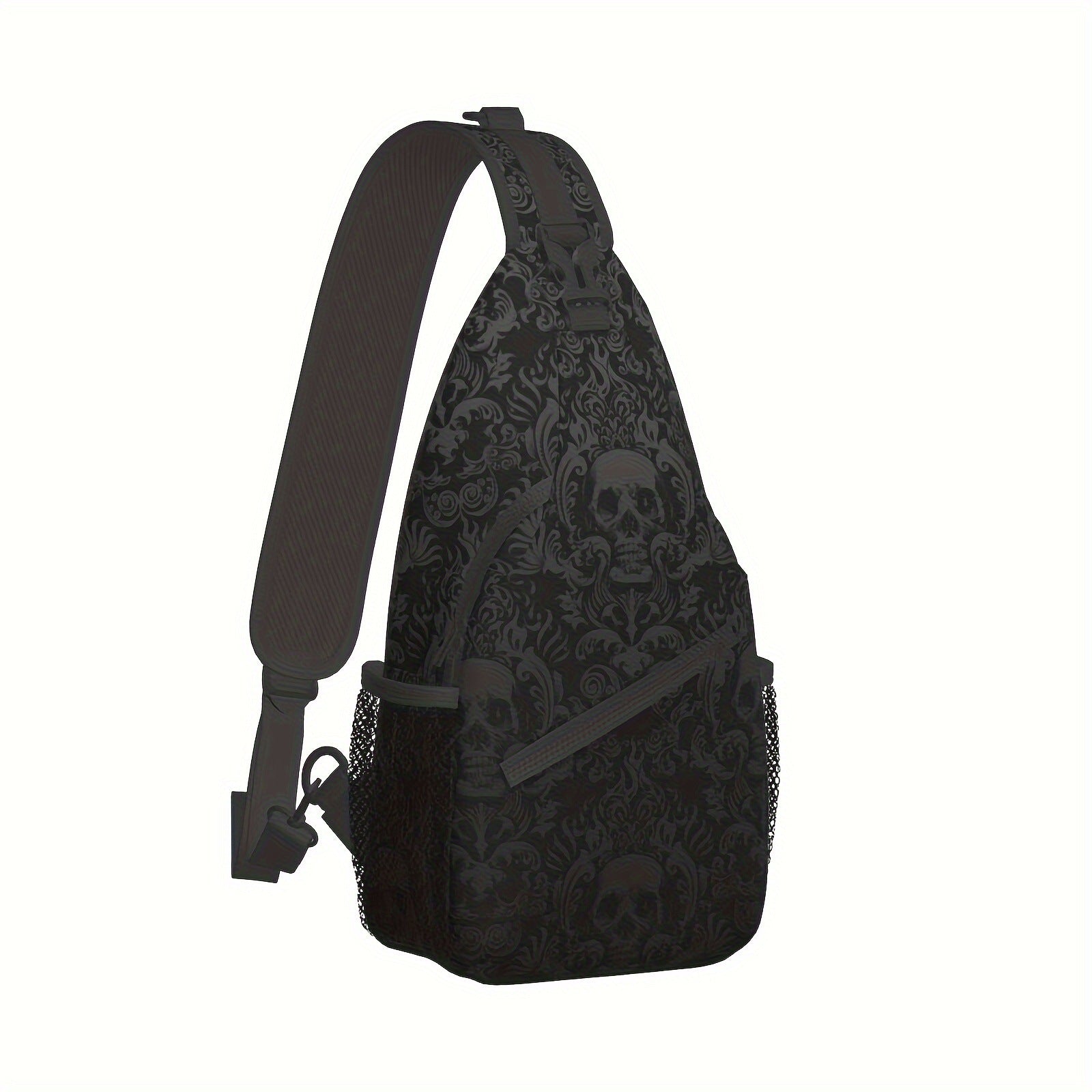 Herren Crossbody Bag mit Totenkopf-Muster