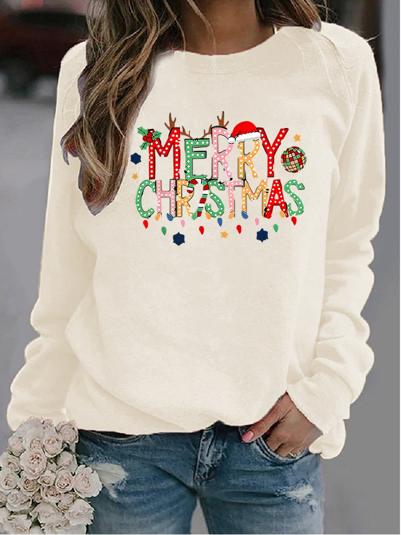 Weihnachts-Pullover für Damen mit Rundhals