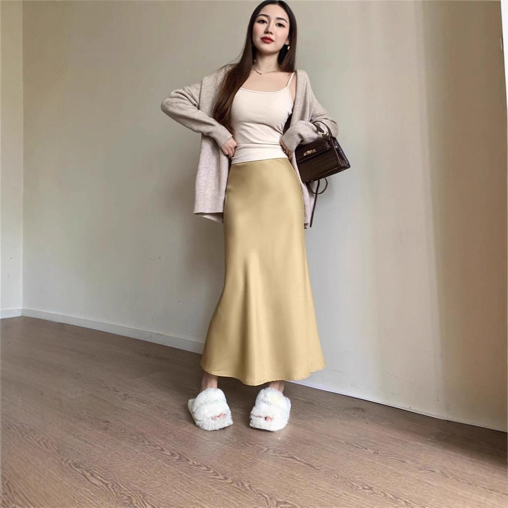 Satin-Mermaid-Rock im französischen Stil – Bild 5 | LuxeStyle