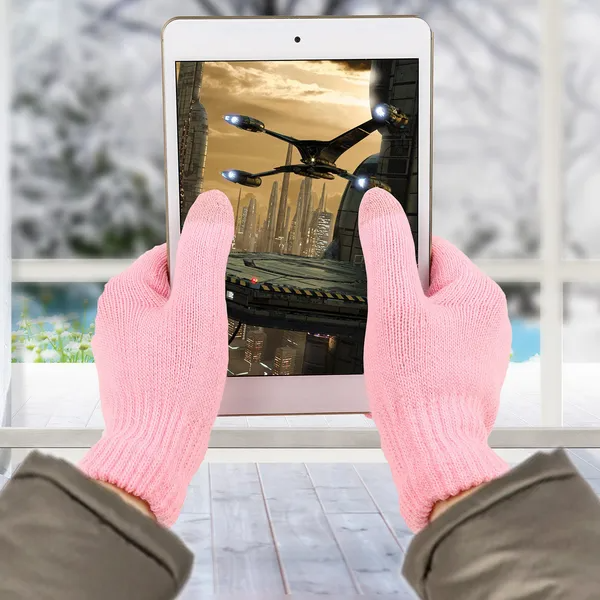 Unisex Strickhandschuhe mit Touchscreen