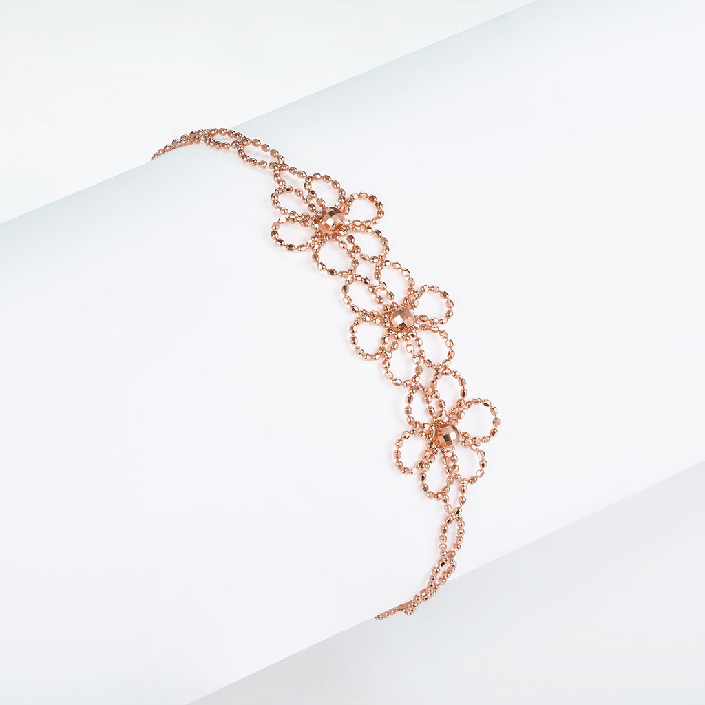 925-Silber Blüten-Armband Fiore