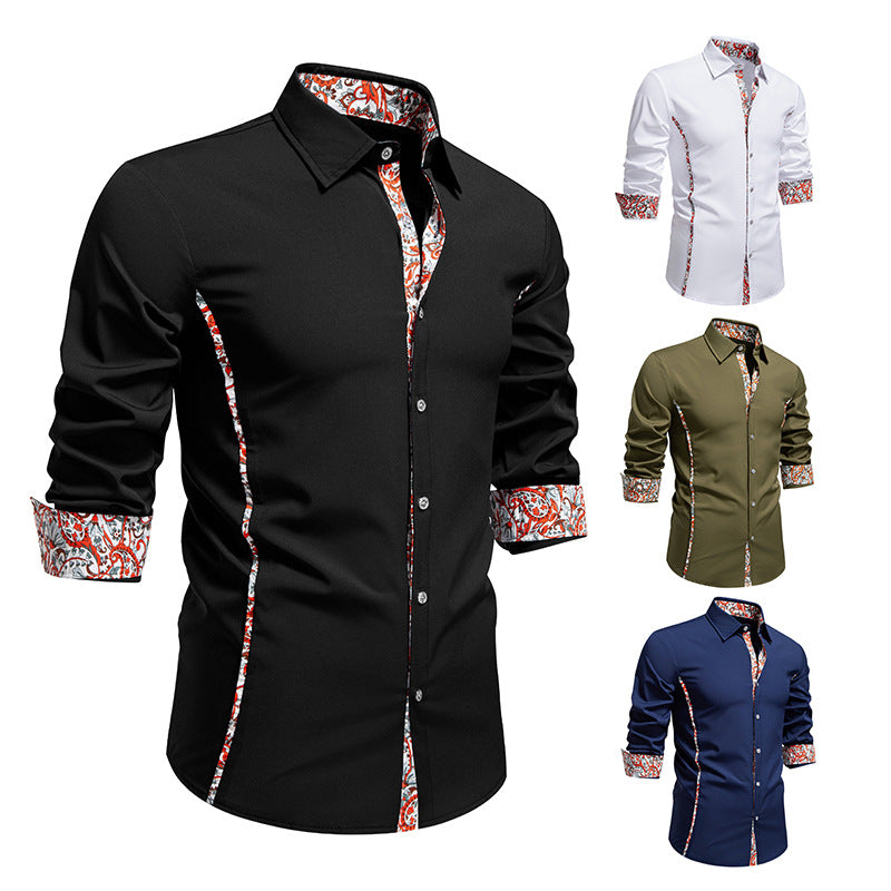 Polohemd mit Paisley-Muster und Farbkontrast – Bild 9 | LuxeStyle