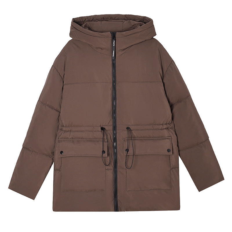 Daunen- und Baumwolljacke mit Kapuze – Bild 4 | LuxeStyle