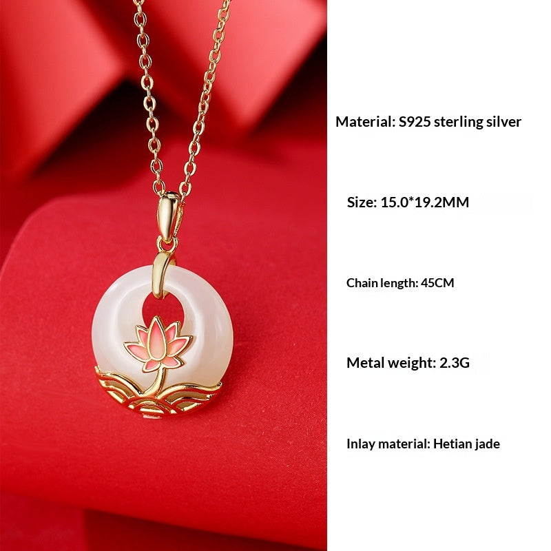 Silberkette und Armband mit Lotus-Anhänger – Bild 5 | LuxeStyle