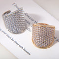 Voll-Diamant Statement Ring japanisch-koreanisch