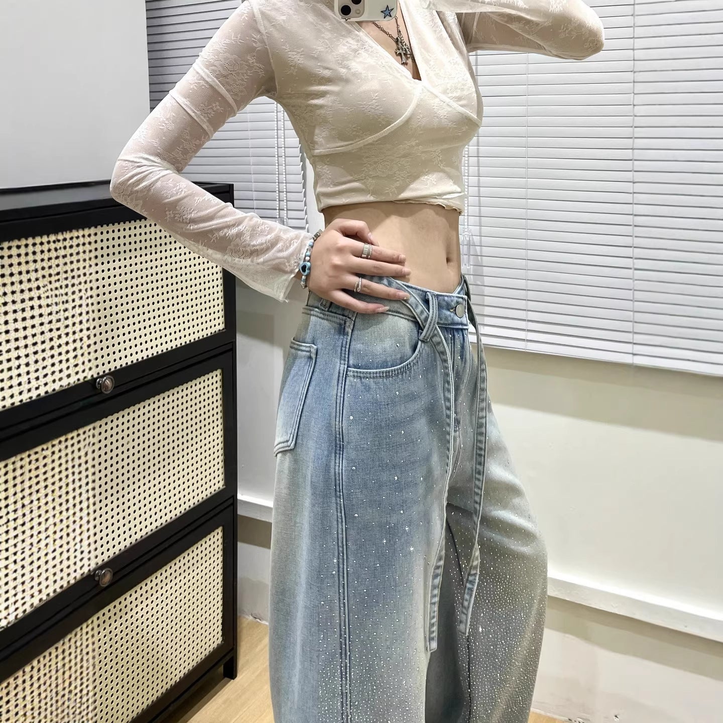 Weite Damen-Jeans