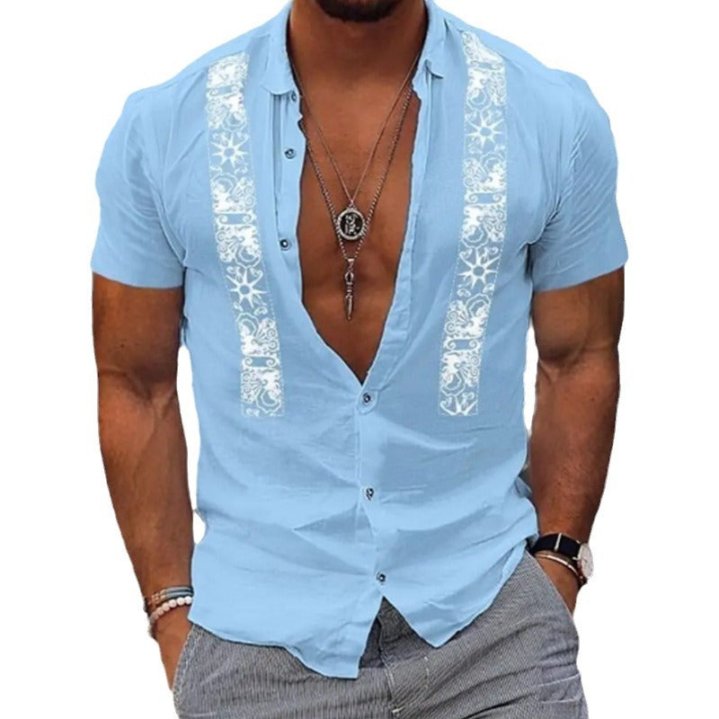 Hawaiian Shirt Kurzarm für Sommer – Bild 6 | LuxeStyle