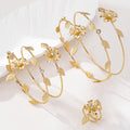 Blumen Armreif-Set | LuxeStyle