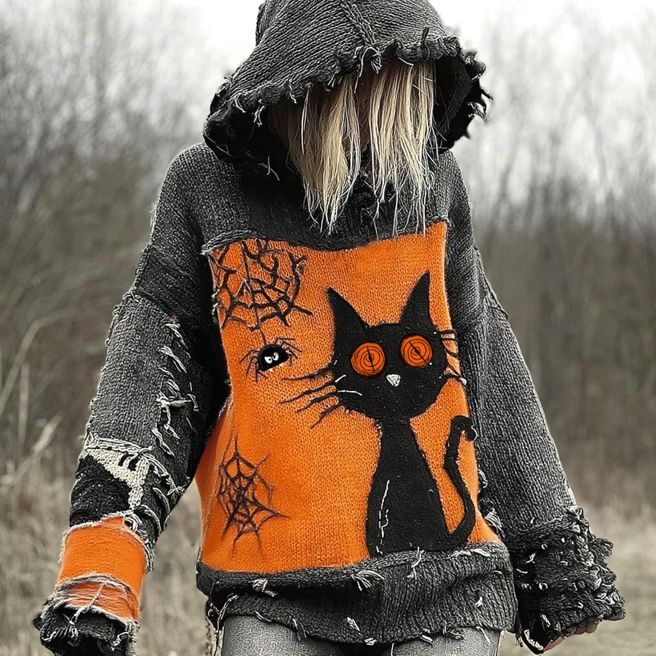 Vintage-Print Pullover