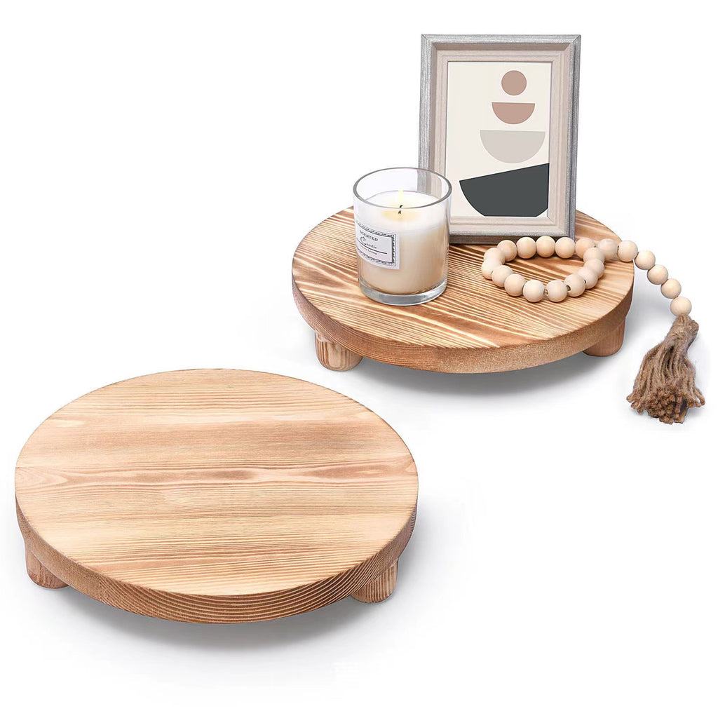 Rundes Tablett aus Massivholz – Bild 5 | LuxeStyle