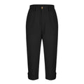 Damen Caprihose mit Roll-up und Knöpfen
