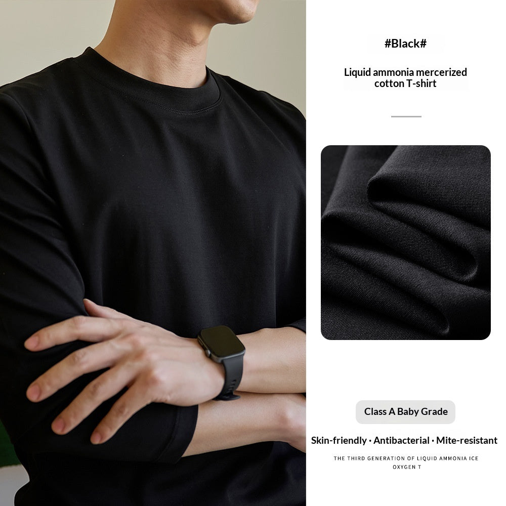 Herren Langarm-Basis-T-Shirt