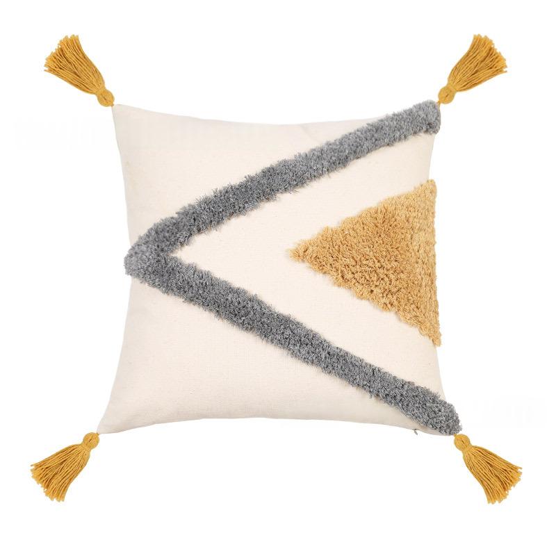 Marokkanischer Kissenbezug mit Geometrie-Muster