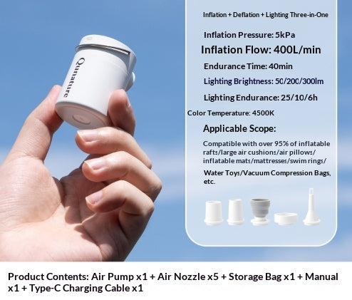 Mini-Elektro-Luftpumpe mit Magnetlicht – Bild 5 | LuxeStyle