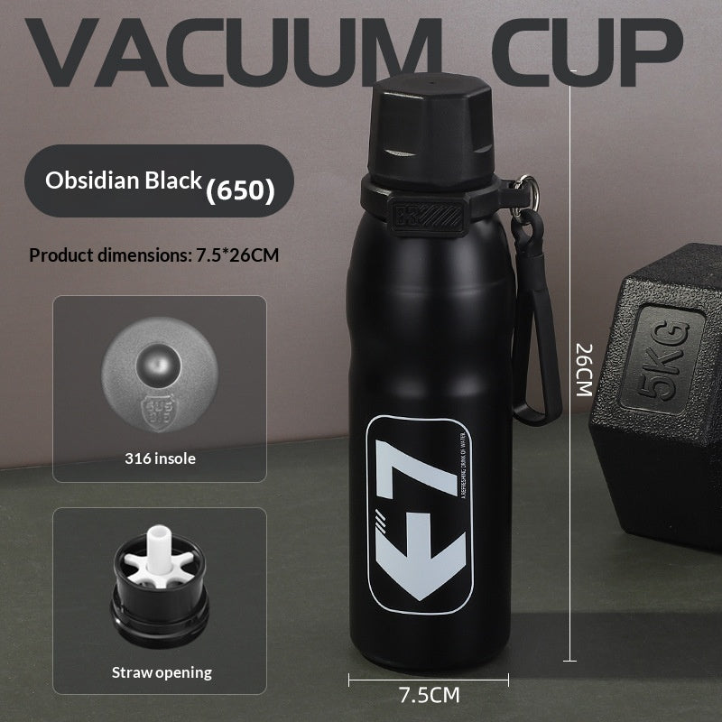 Grosse Outdoor-Isolierflasche aus Edelstahl 316
