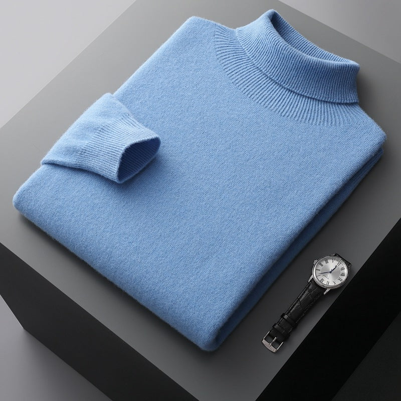 Cashmere-Pullover mit Rollkragen