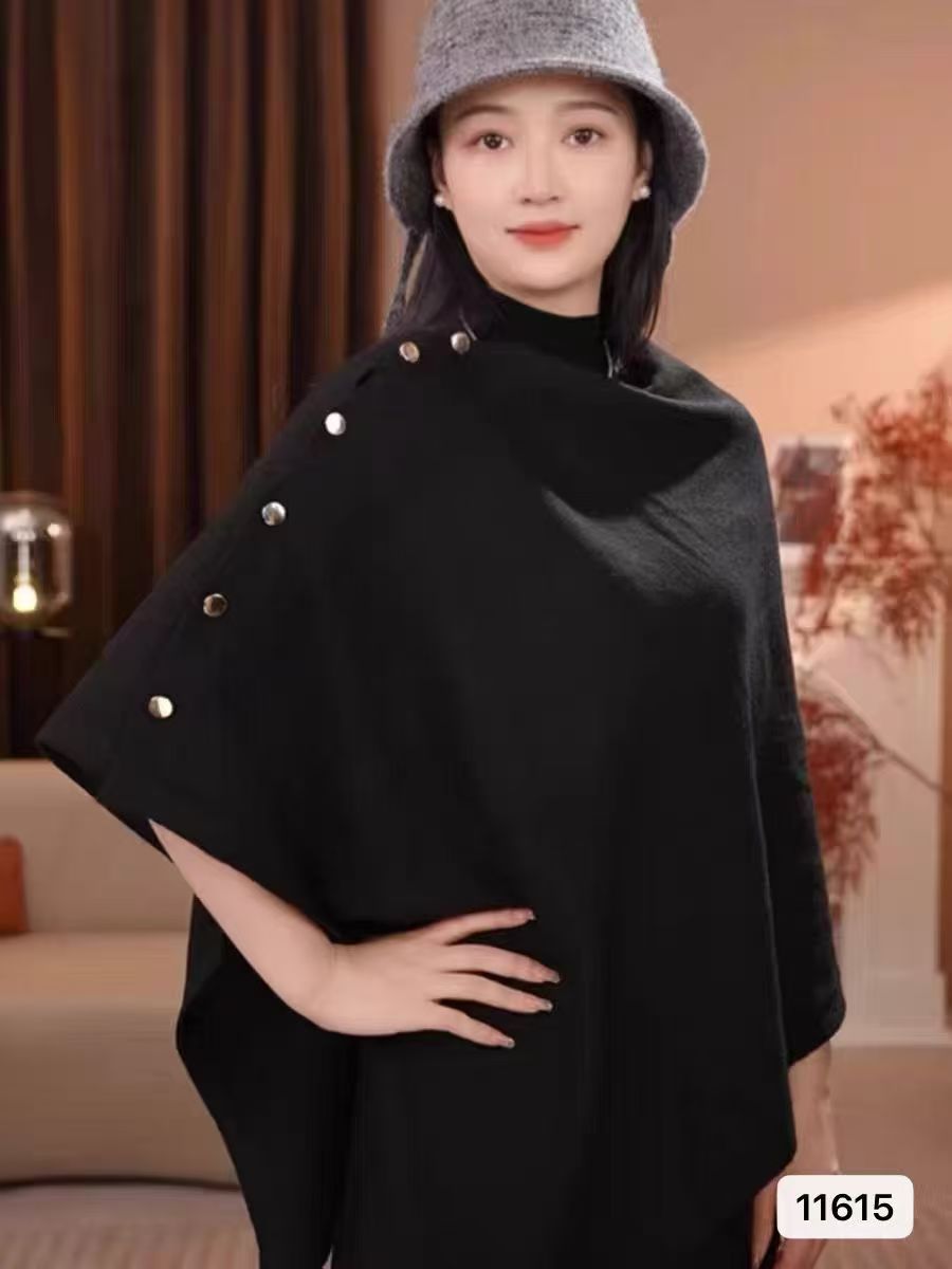 Strick-Cape-Schal für Damen – Bild 1 | LuxeStyle